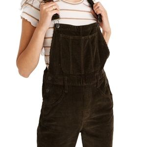 Madewell Straight Leg Corduroy Overalls
